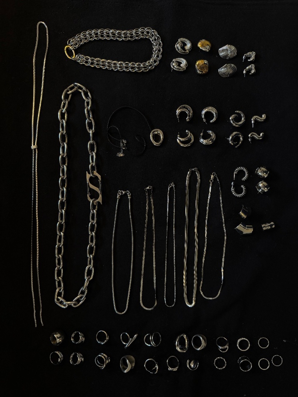 Curated Metal Jewelry Set Bundle